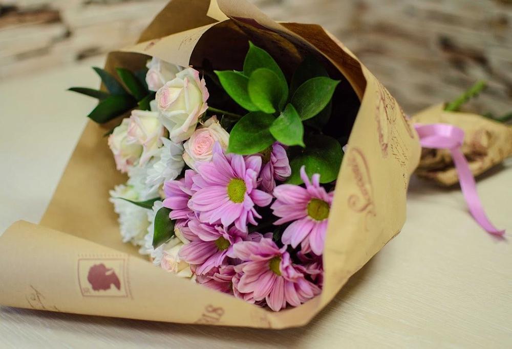 Букет цветов из: Розы и Хризантемы в Султан-Янги-Юрте