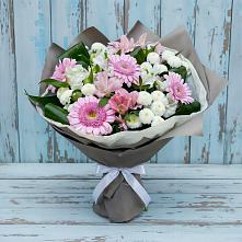 Букет цветов из:  Герберы, Альстромерии и Хризантемы #REPLACE_PRED# Султан-Янги-Юрте