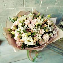 Букет цветов из:  Альстромерии, Розы и Хризантемы #REPLACE_PRED# Султан-Янги-Юрте