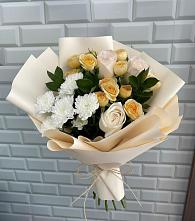 Букет цветов из:  Розы и Хризантемы в Султан-Янги-Юрте