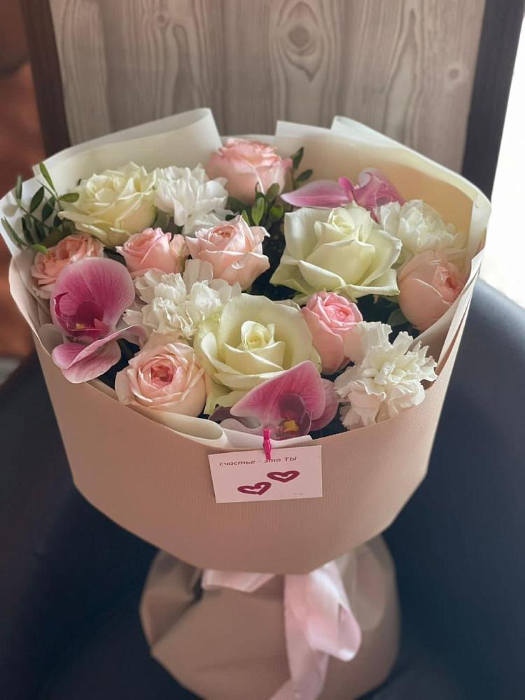 Букет цветов из: Орхидеи, Розы и Гвоздики в Султан-Янги-Юрте