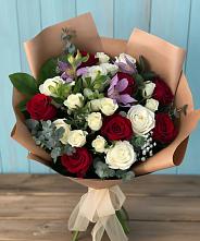 Букет цветов из:  Розы и Альстромерии в Султан-Янги-Юрте