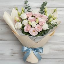 Букет цветов из:  Лизиантусы в Султан-Янги-Юрте