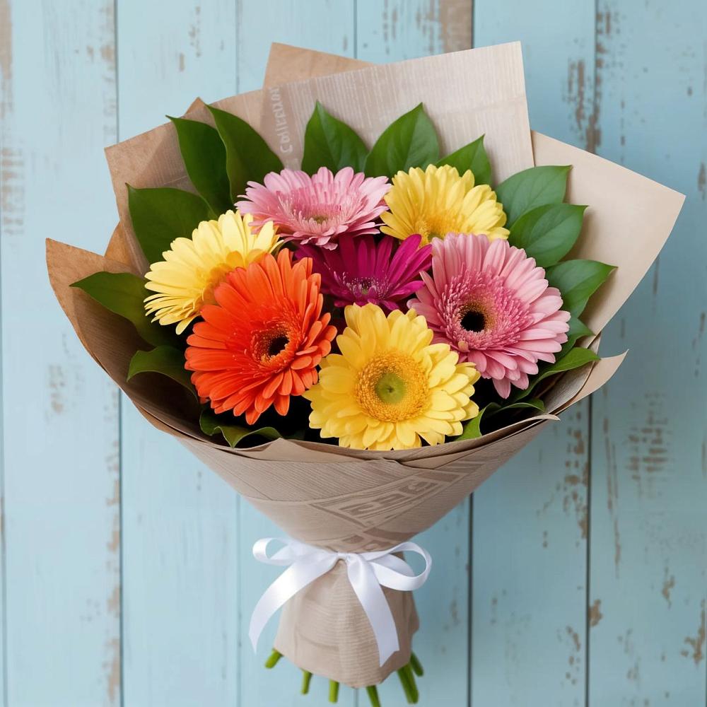 Букет цветов из: Герберы в Султан-Янги-Юрте