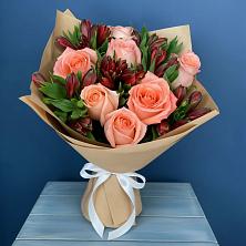 Букет цветов из:  Розы и Альстромерии в Султан-Янги-Юрте