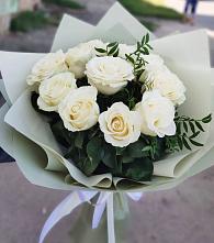Букет Белые розы Проуд в Султан-Янги-Юрте