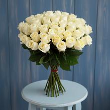 Букет 51 Белая роза Эдлесс Лав в Султан-Янги-Юрте