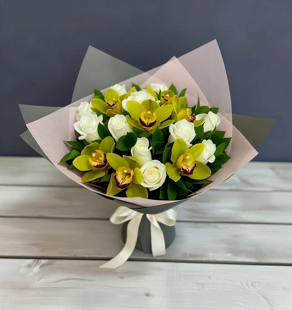 Букет цветов из: Орхидеи и Розы в Султан-Янги-Юрте