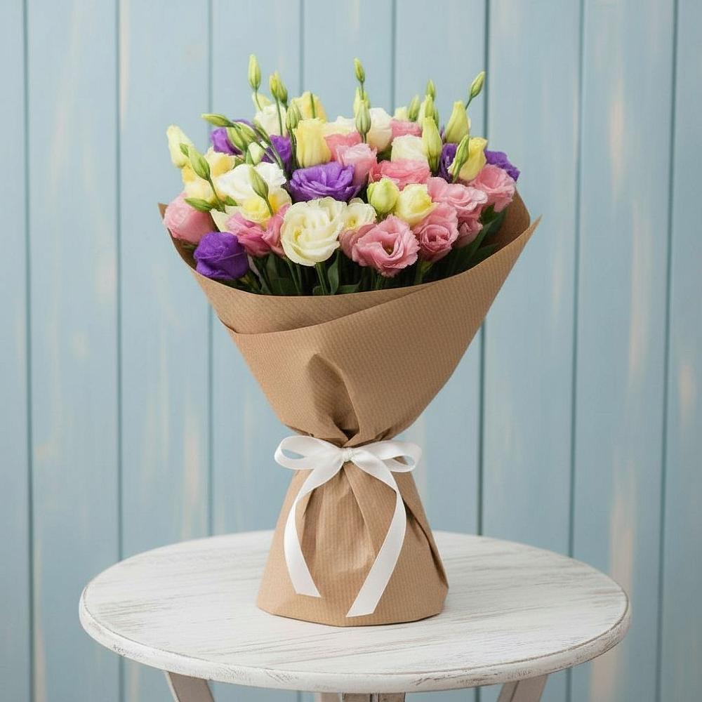 Букет цветов из: Лизиантусы в Султан-Янги-Юрте