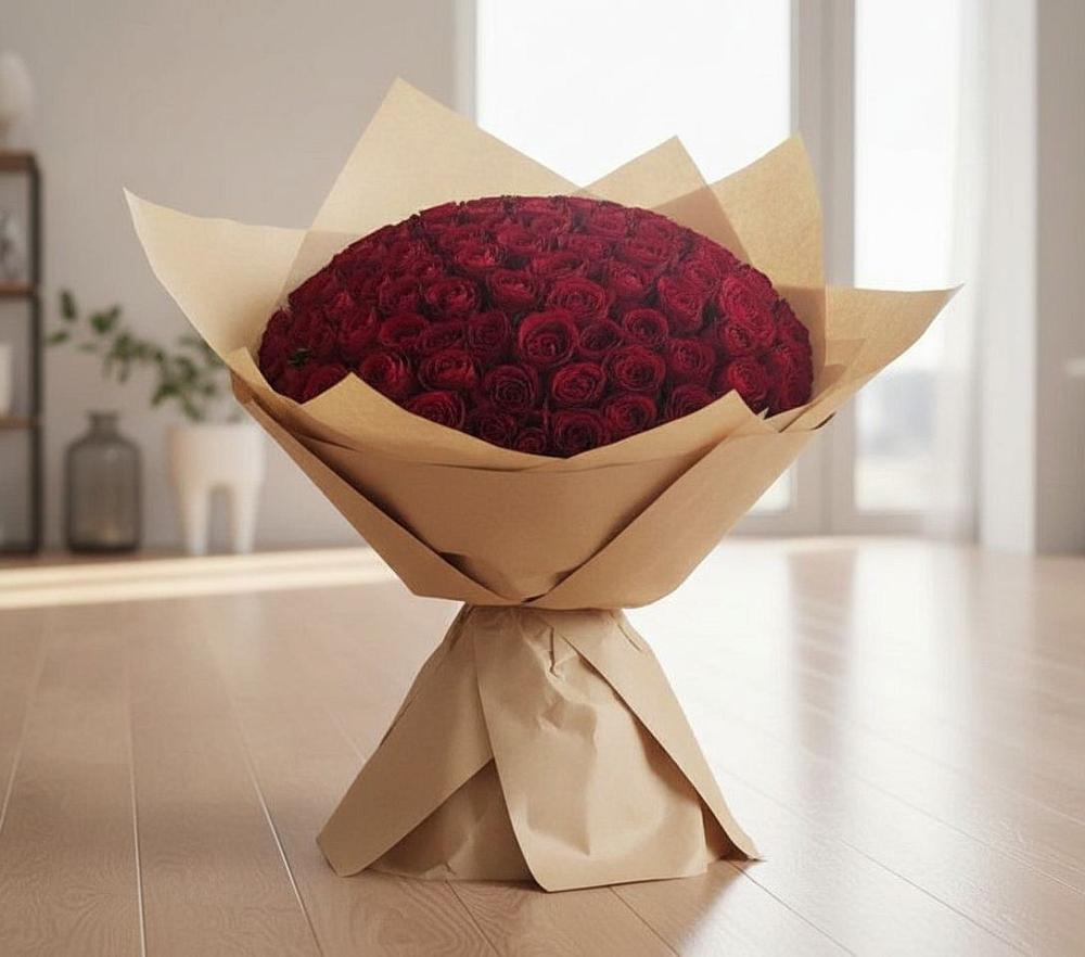 Букет 101 Красная роза в Султан-Янги-Юрте