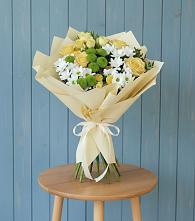 Букет цветов из:  Хризантемы и Розы в Султан-Янги-Юрте