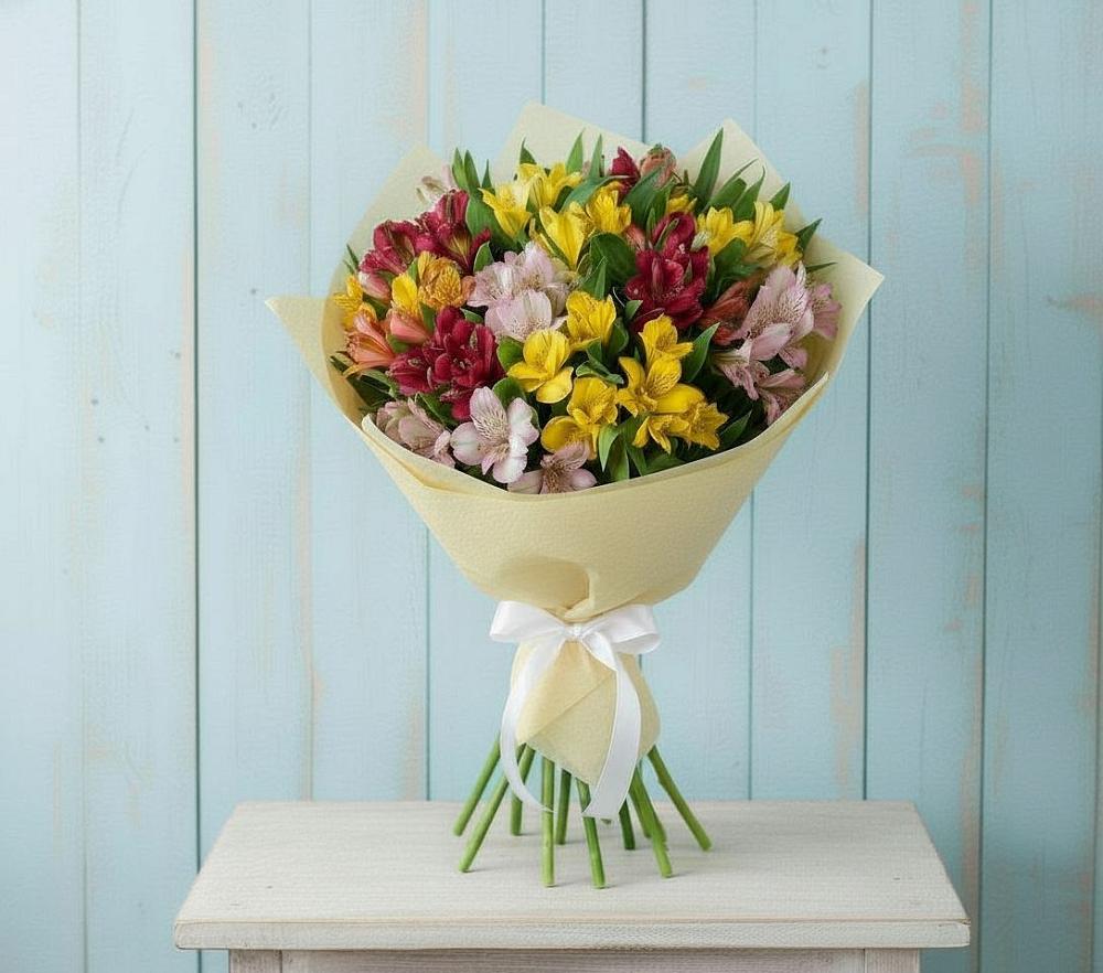 Букет цветов из: Альстромерии в Султан-Янги-Юрте
